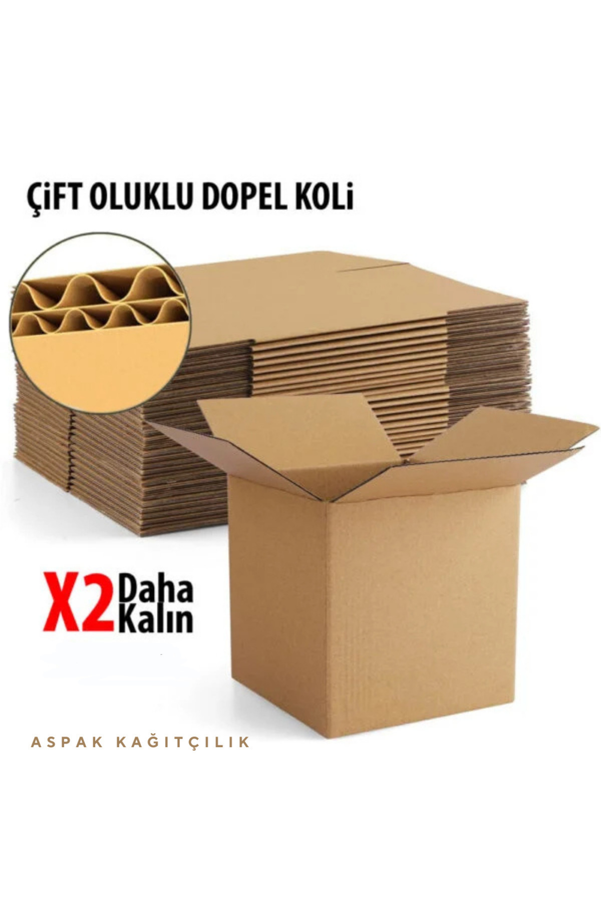 80x50x50 Cm Büyük Boy Koli- 67 Desi-10 Adet-Kraft